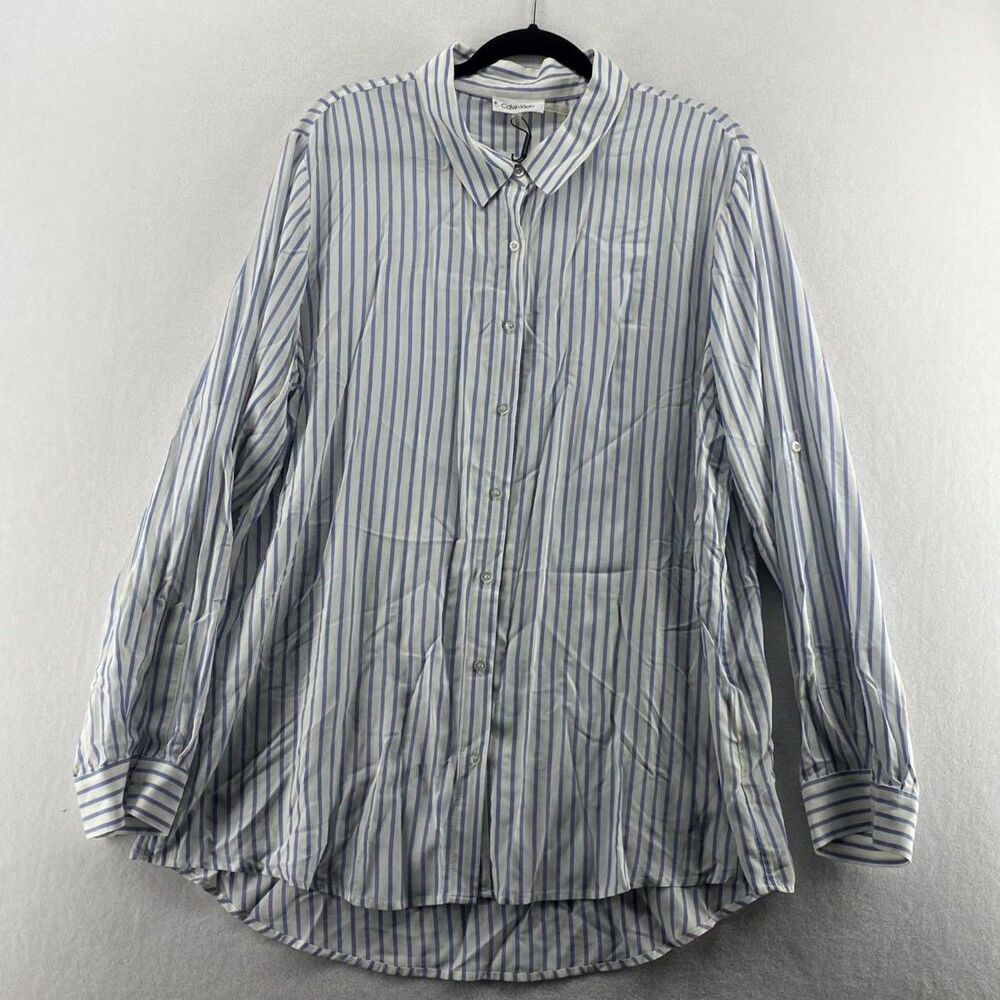 Calvin Klein Luxury Button Down‎ Shirt Soft Touch Mens Size XL NEW